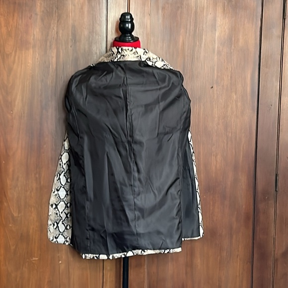 Snake Print Silky Blazer M - Picture 5 of 8